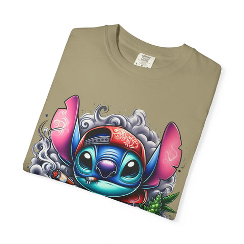 Colorful Stitch Graphic T-Shirt - Unisex Tie-Dye Style for Relaxed Vibes