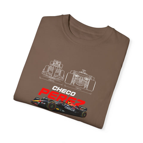 Checo Pérez Unisex Garment-Dyed T-Shirt - Formula 1 Racing Tee