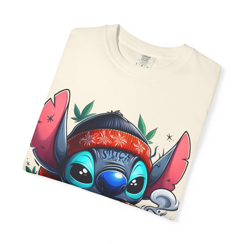 Vibrant Cartoon T-Shirt with Chill Vibe - Unisex Garment-Dyed Tee