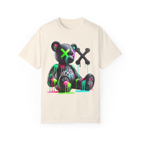 Graffiti Bear Unisex Garment-Dyed T-Shirt