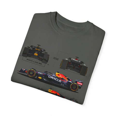 Red Bull Racing Unisex T-Shirt - 350 KM/H, UG Turbo, 15,000 RPM