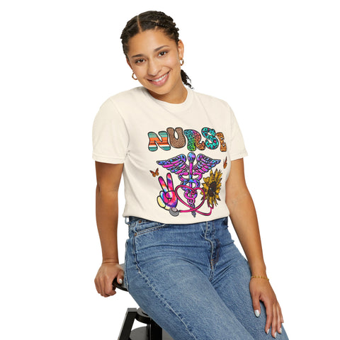 Colorful Nurse Graphic T-Shirt – Perfect for Healthcare Heroes