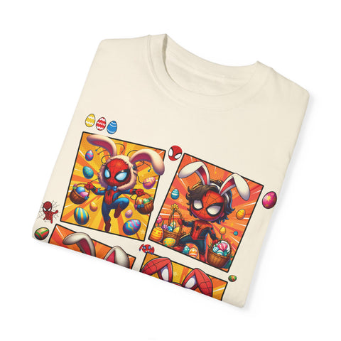 Kids' Easter Spider Bunny T-Shirt - Fun and Colorful Design