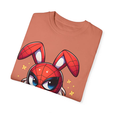 Easter Bunny Superhero T-Shirt - Unisex Garment-Dyed Tee