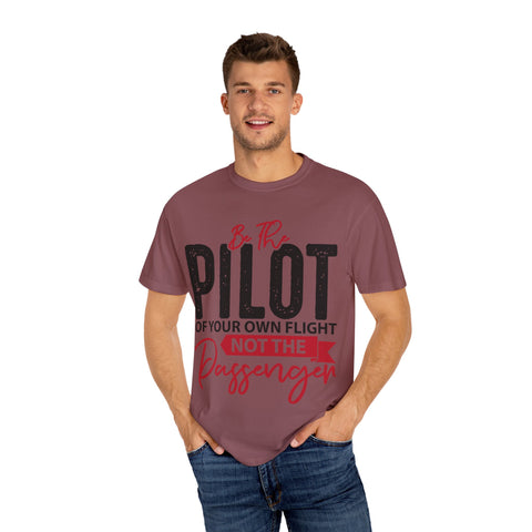 Inspirational Pilot T-Shirt for Dreamers | Unisex Garment-Dyed Tee