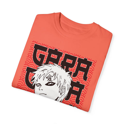 Anime-Inspired Garment-Dyed T-Shirt for Fans