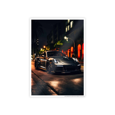 Luxury Car Gloss Poster - Night City Vibe Wall Art