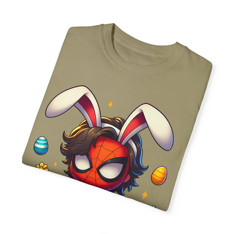 Easter Spider-Man T-Shirt | Unisex Garment-Dyed Tee for Kids & Fans