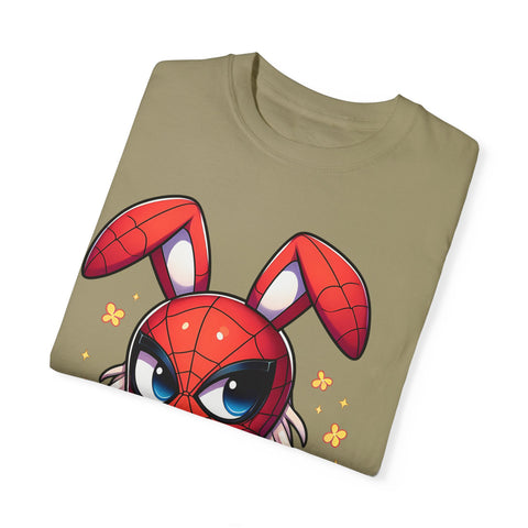 Easter Bunny Superhero T-Shirt - Unisex Garment-Dyed Tee