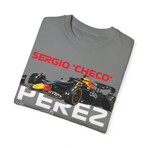 Sergio 'Checo' Perez Unisex Garment-Dyed T-Shirt - Red Bull Racing Fan Tee