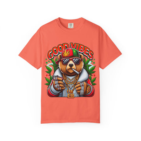 Good Vibes Unisex T-Shirt - Cool Bear Design