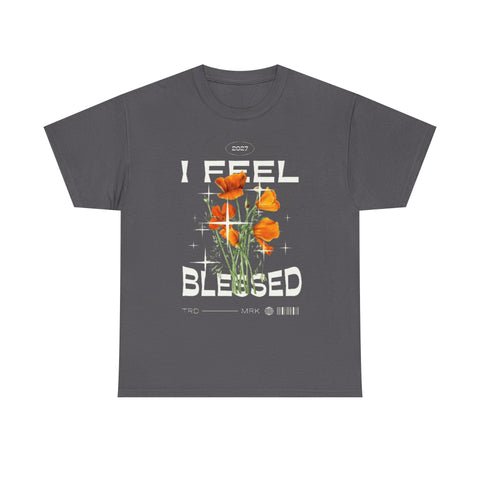 I Feel Blessed Unisex Heavy Cotton Tee - Perfect for Everyday Comfort