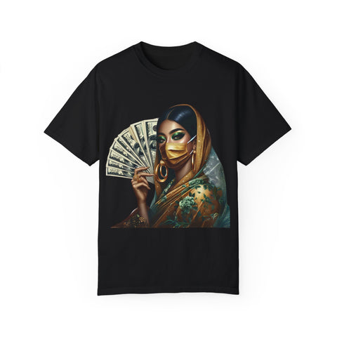 Stylish Woman with Money Graphic Unisex T-Shirt - Trendy Fashion Tee for Everyday Wear