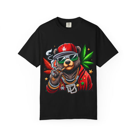 Chill Vibe Bear Unisex T-Shirt - Trendy Streetwear for Cannabis Lovers
