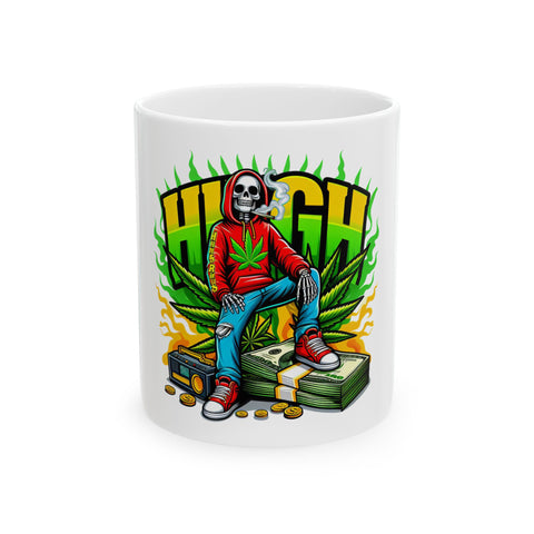 High Skeleton Ceramic Mug - 11oz & 15oz Options