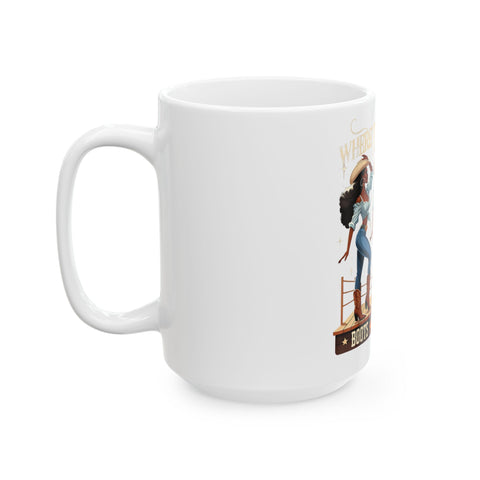 Western Boots Ceramic Coffee Mug - 11oz & 15oz Options