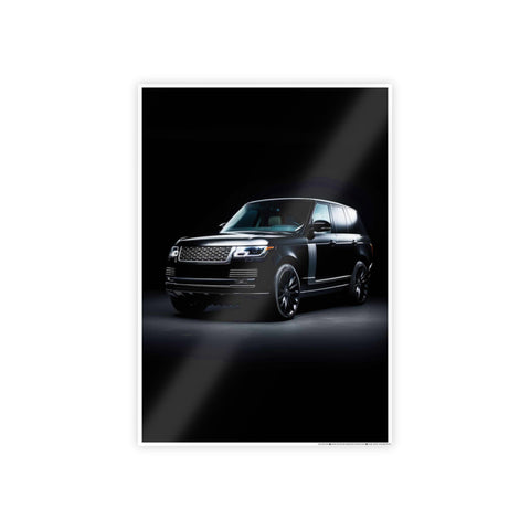 Sleek Black SUV Gloss Poster | Modern Home Decor | Perfect for Car Enthusiasts