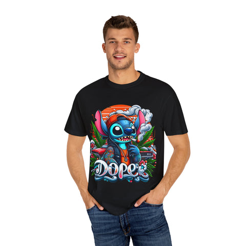 Dope Stitch Unisex Garment-Dyed T-Shirt | Vibrant Graphic Tee for Casual Style