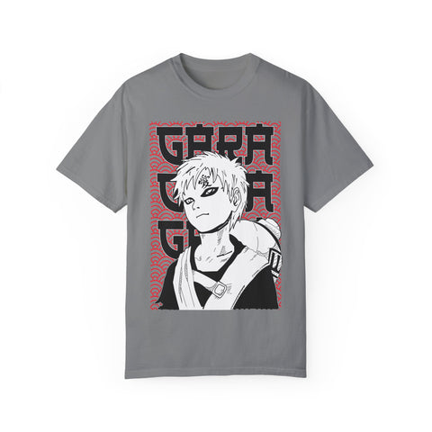 Anime-Inspired Garment-Dyed T-Shirt for Fans