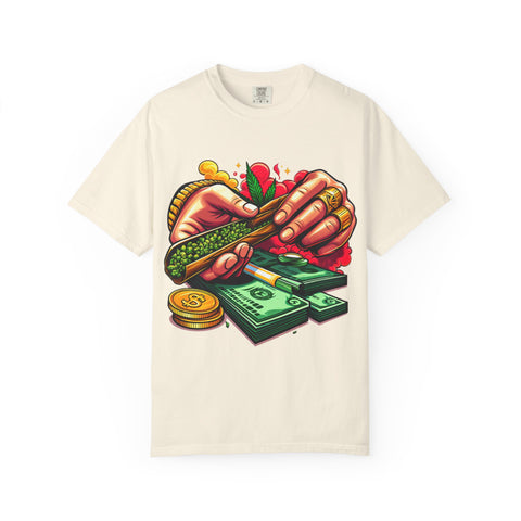 Cool Cannabis Money T-Shirt | Unisex Garment-Dyed Tee