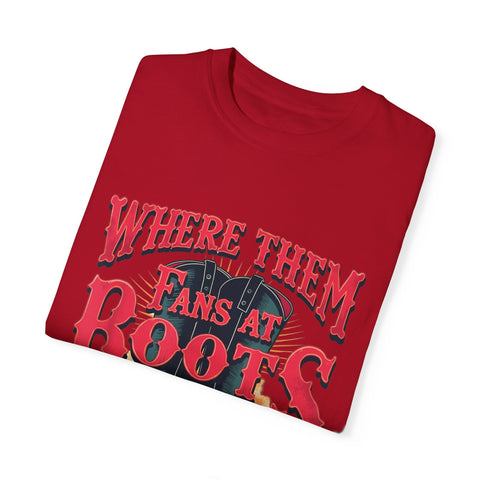 Where Them Fans at Boots Unisex T-Shirt - Perfect for Country Music Lovers