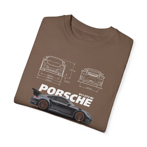 Porsche Blueprint Unisex T-Shirt - Automotive Enthusiast Graphic Tee