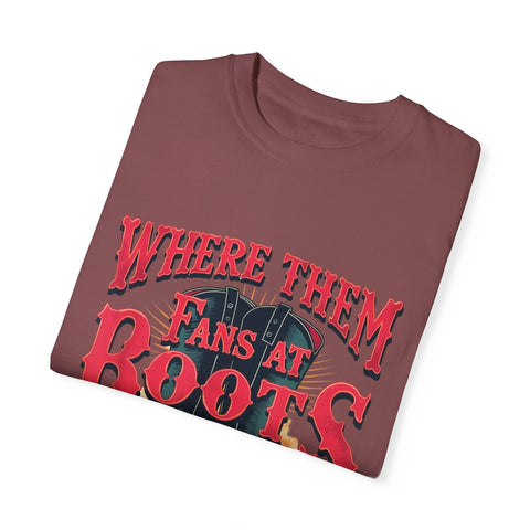 Where Them Fans at Boots Unisex T-Shirt - Perfect for Country Music Lovers