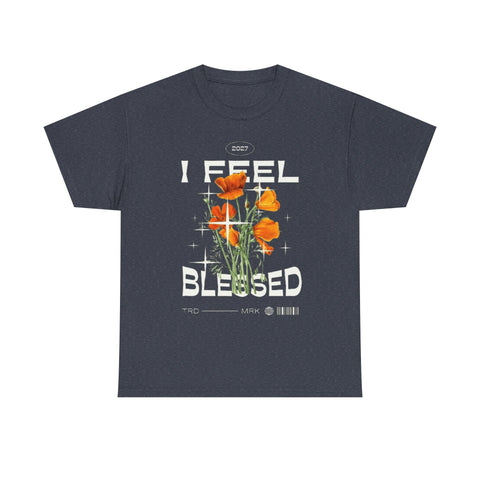 I Feel Blessed Unisex Heavy Cotton Tee - Perfect for Everyday Comfort