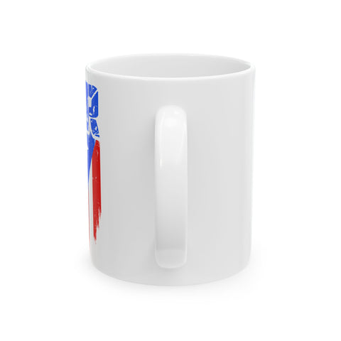 Patriotic Ceramic Mug - 11oz & 15oz Coffee Cup