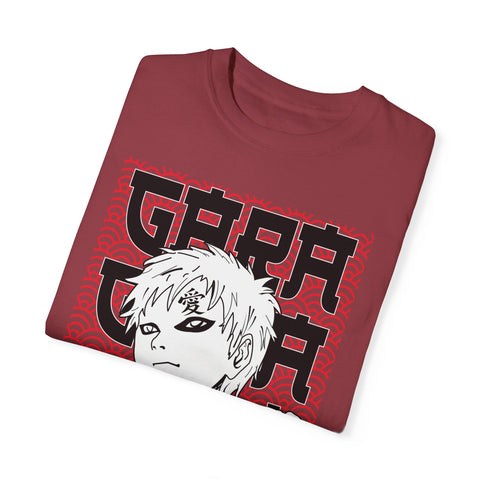 Anime-Inspired Garment-Dyed T-Shirt for Fans