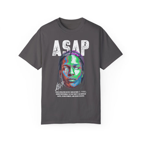 Unisex Garment-Dyed T-Shirt - Vibrant ASAP Graphic Tee