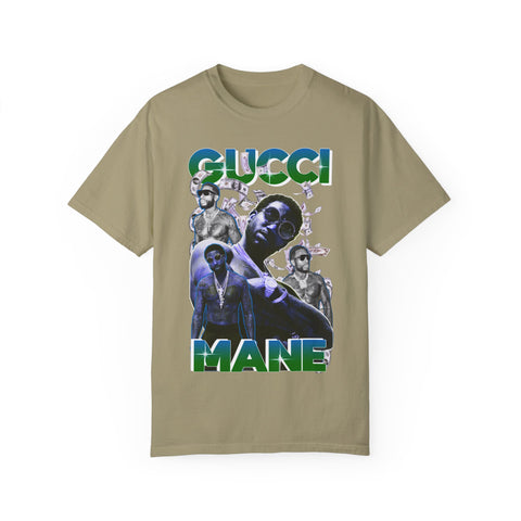 Unisex Garment-Dyed T-shirt - Gucci Mane Graphic Tee