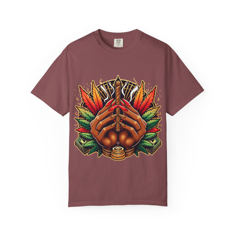 Bohemian Hand-Drawn T-Shirt for Nature Lovers