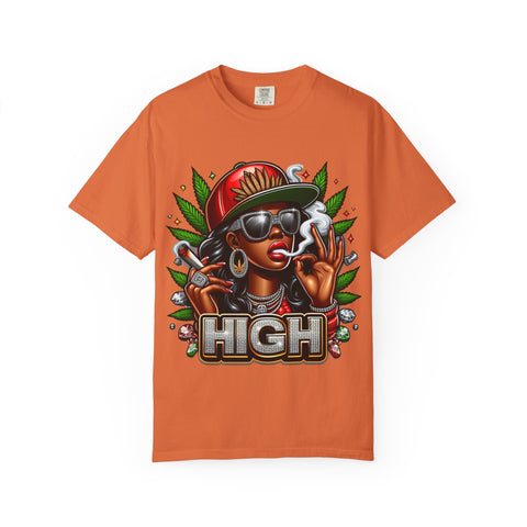 High Vibes Unisex Garment-Dyed T-shirt