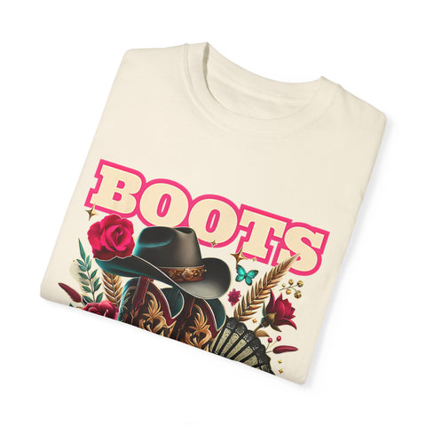 Western Style Graphic Tee - "Boots on the Ground"