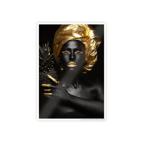 Elegant Black and Gold Art Poster - Gloss Finish | Modern Home Decor