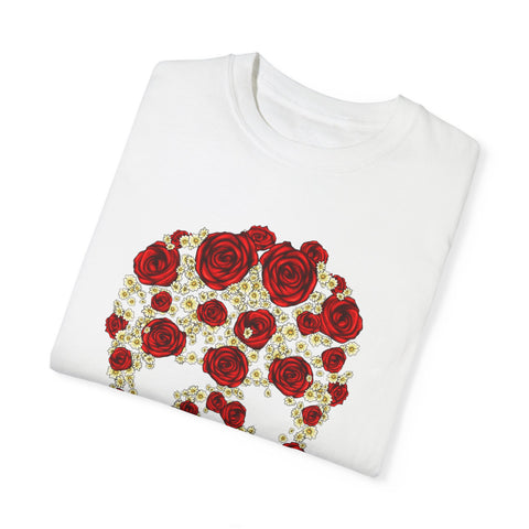 Floral Skull Unisex T-Shirt - Stylish Casual Wear for Creative Souls