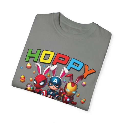 Hoppy Easter Unisex T-Shirt - Colorful Superhero Design