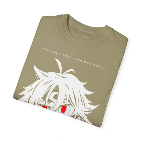 Anime-Inspired Unisex T-Shirt – 'You Can't Fool Your Own Heart' Design