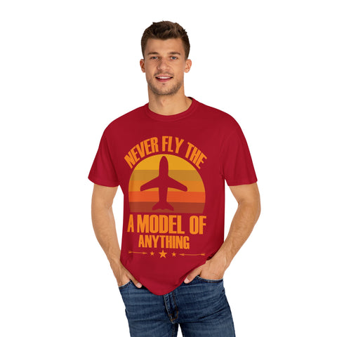Vintage-Inspired Travel T-Shirt - "Never Fly the A Model of Anything"