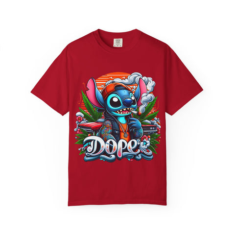 Dope Stitch Unisex Garment-Dyed T-Shirt | Vibrant Graphic Tee for Casual Style