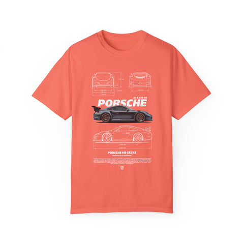 Porsche Blueprint Unisex T-Shirt - Automotive Enthusiast Graphic Tee