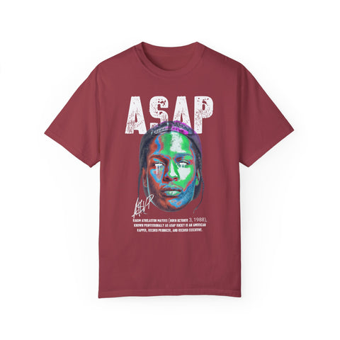 Unisex Garment-Dyed T-Shirt - Vibrant ASAP Graphic Tee