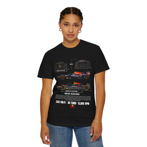 RB20 Racing Unisex Garment-Dyed T-shirt - Perfect for F1 Fans