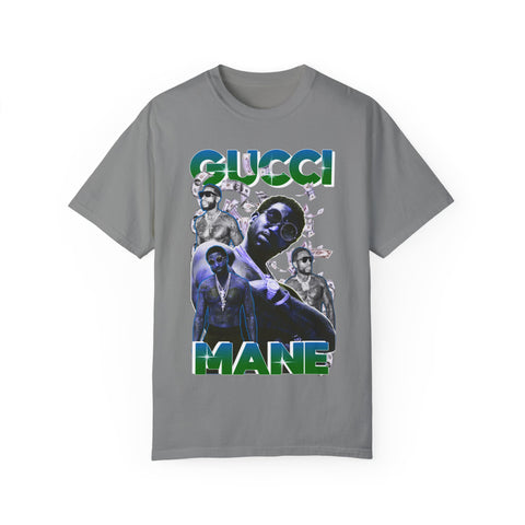 Unisex Garment-Dyed T-shirt - Gucci Mane Graphic Tee