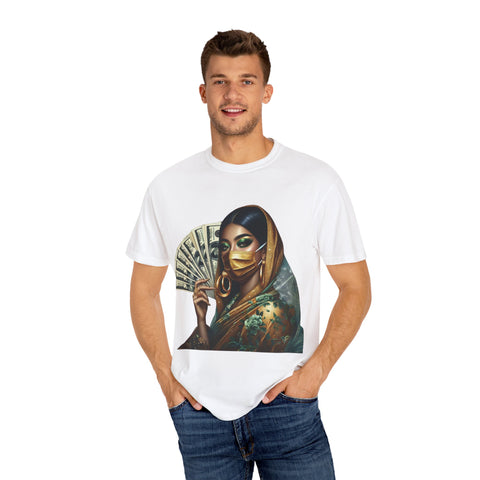 Stylish Woman with Money Graphic Unisex T-Shirt - Trendy Fashion Tee for Everyday Wear