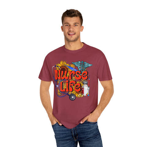 Nurse Life T-Shirt - Garment-Dyed Tee for Healthcare Heroes
