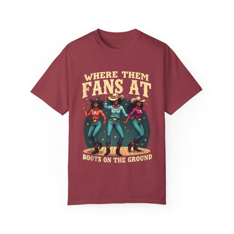 Where Them Fans At Graphic T-Shirt - Unisex Vintage Style Tee