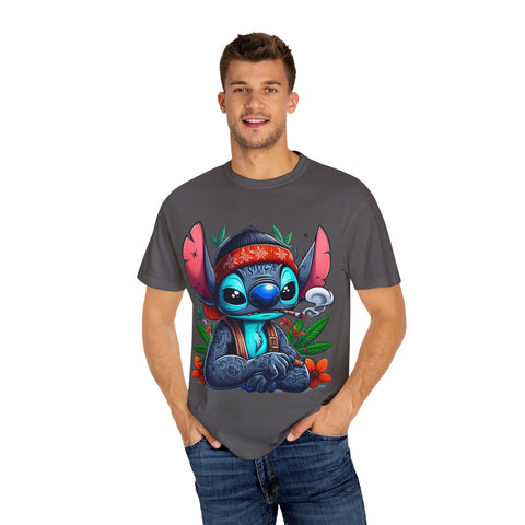 Vibrant Cartoon T-Shirt with Chill Vibe - Unisex Garment-Dyed Tee