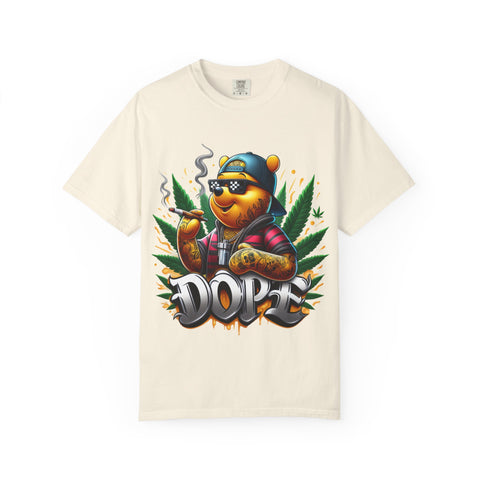 Cool Cannabis Bear Unisex T-Shirt - 'DOPE' Design